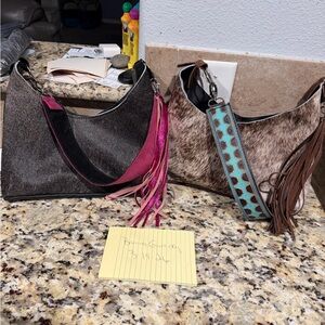 Stylish Gray and Pink Women's Bag